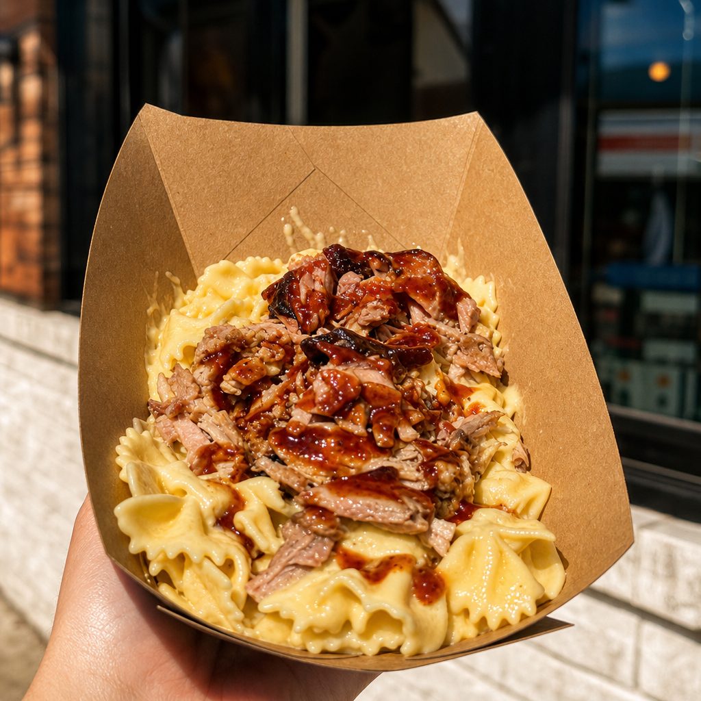 BBQ Mac & Cheese.