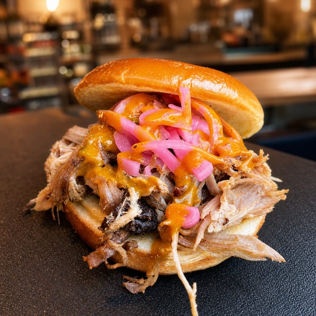 Pulled Pork Sandwich.