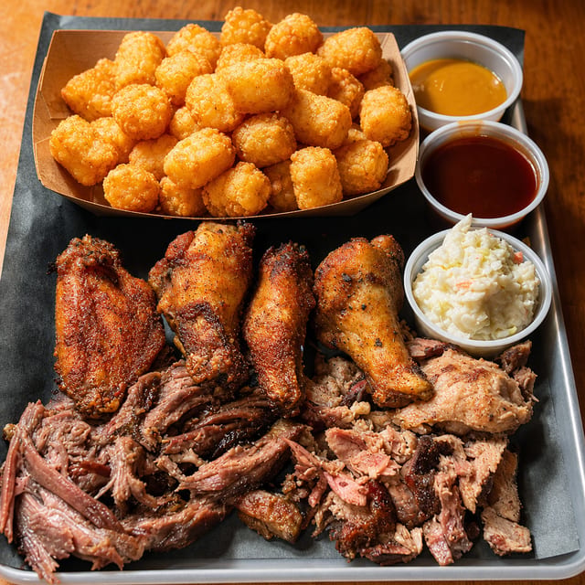 3 Meat BBQ Platter.