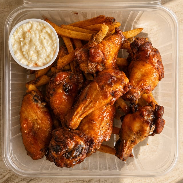 8 Wings & Fries.