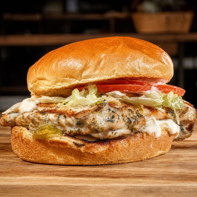 TB Chicken Sandwich.