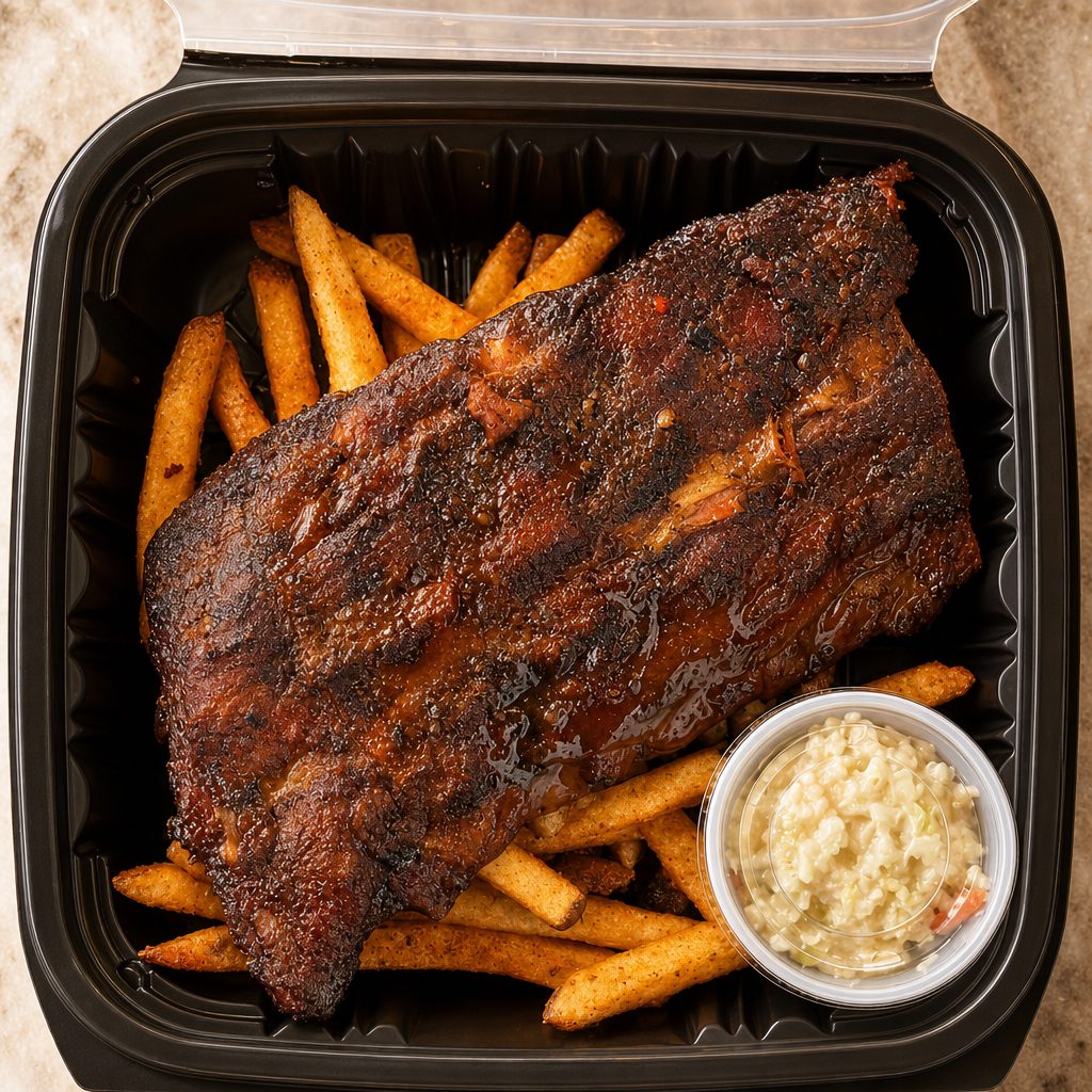 Ribs and Fries.