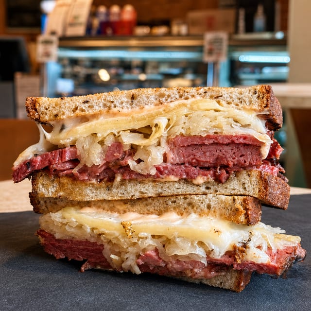 Corned Beef Reuben.