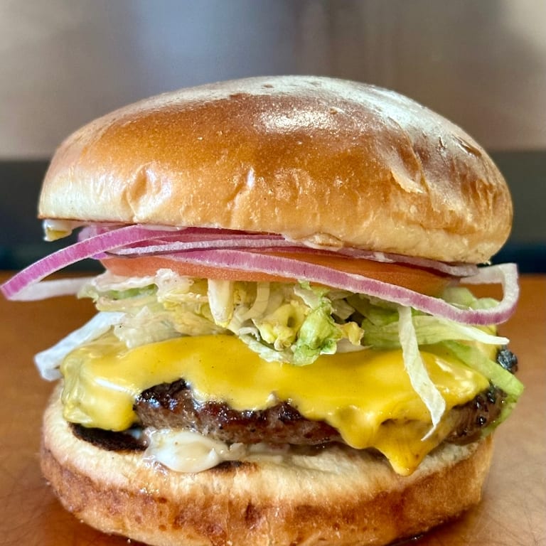 Indulge in Our Cheeseburger