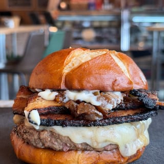 Apple Bacon Jam Pub Burger